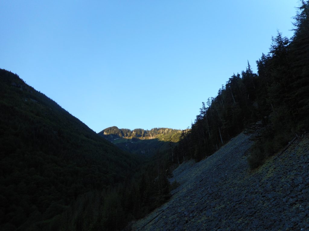 Looking south from Mine Creek bridge